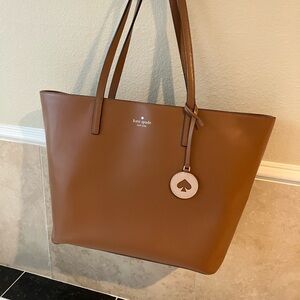 Kate Spade Brown Leather Tote with Elegant Design
